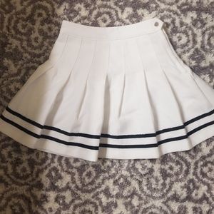 Divided cheer style skirt